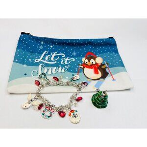 Holiday-Themed Charm Bracelet With Accessories